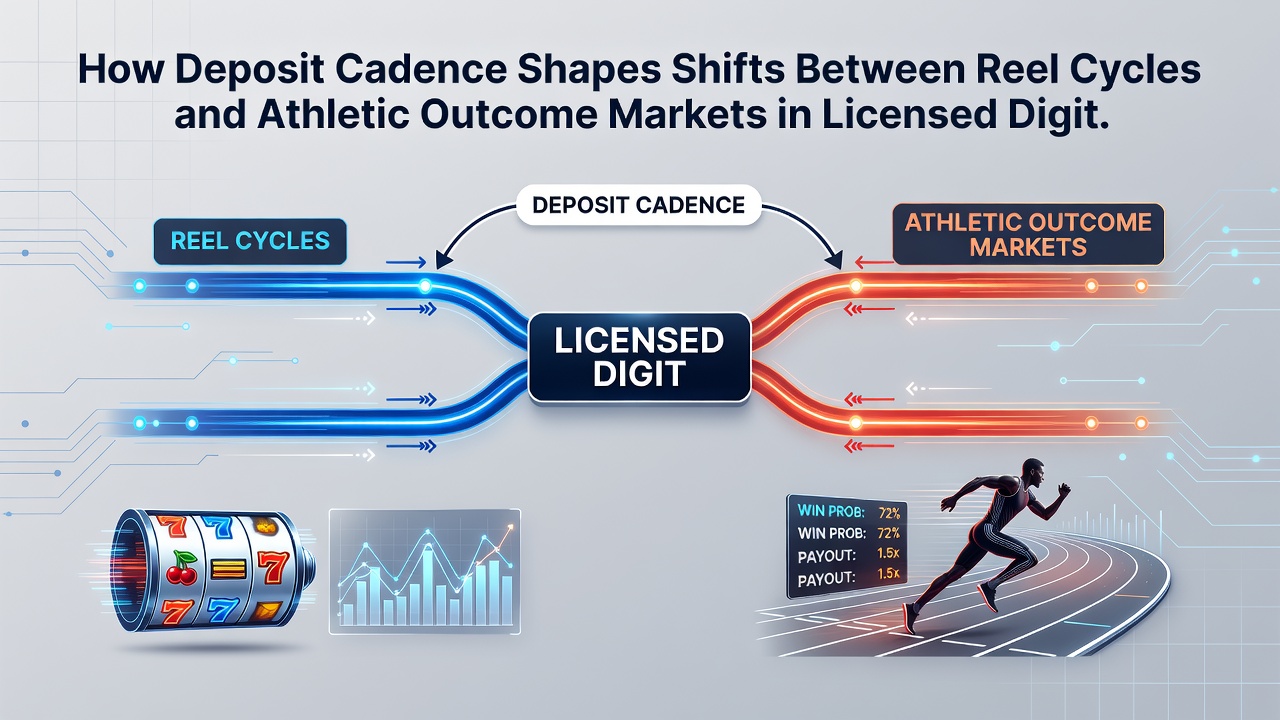 Analytics dashboard illustrating deposit frequency charts next to game type transition metrics on licensed platforms