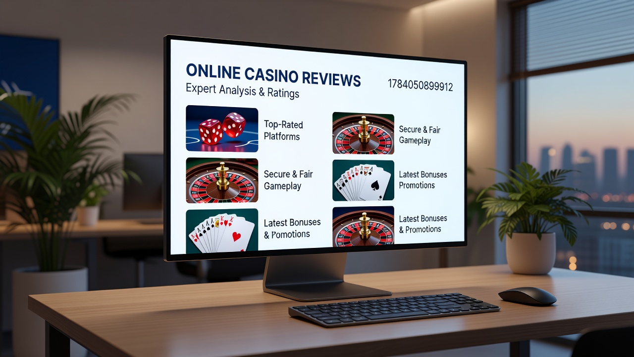 Diagram showing stages of an online casino review workflow from licensing checks to final scoring